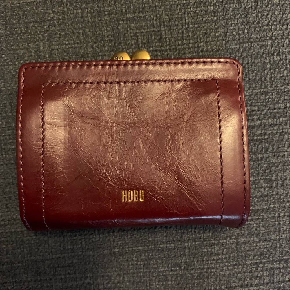 HOBO Violet Small Kiss Lock Card Case